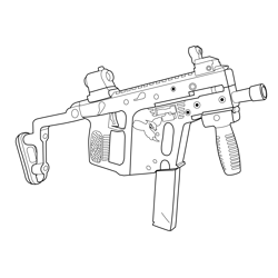 Hornet Submachine Gun Fortnite Free Coloring Page for Kids