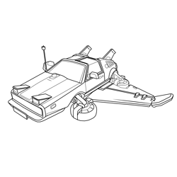 Hot Ride Glider Fortnite Free Coloring Page for Kids