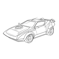 Lambo car Fortnite Free Coloring Page for Kids