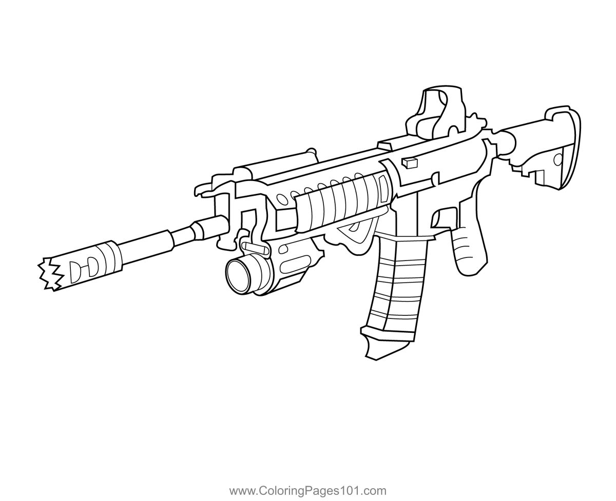 M4 Tactical Assault Rifle Modern Carbine 556 NATO Fortnite