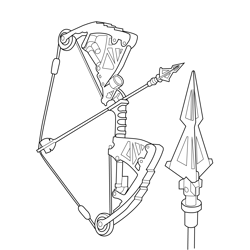 Mechanical Bow Fortnite Free Coloring Page for Kids