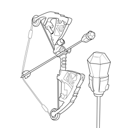 Mechanical Shockwave Bow Fortnite Free Coloring Page for Kids