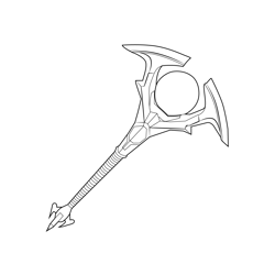 Oracle Axe Fortnite Free Coloring Page for Kids