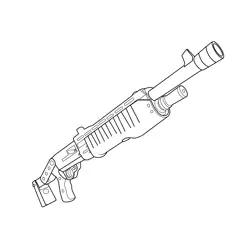 Ostrich Weapon Fortnite Free Coloring Page for Kids