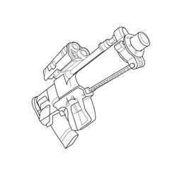 Proximity Grenade Launcher Fortnite Free Coloring Page for Kids