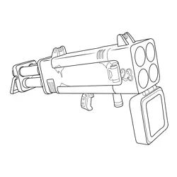 Quad Launcher Fortnite Free Coloring Page for Kids