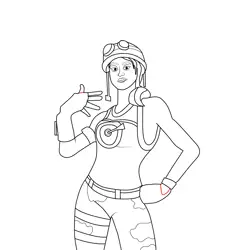 Ramirez Fortnite Free Coloring Page for Kids