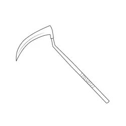 Reaper Pickaxe Fortnite Free Coloring Page for Kids