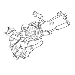 Recycler Gun Fortnite Free Coloring Page for Kids