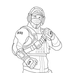 Reflex Fortnite Free Coloring Page for Kids