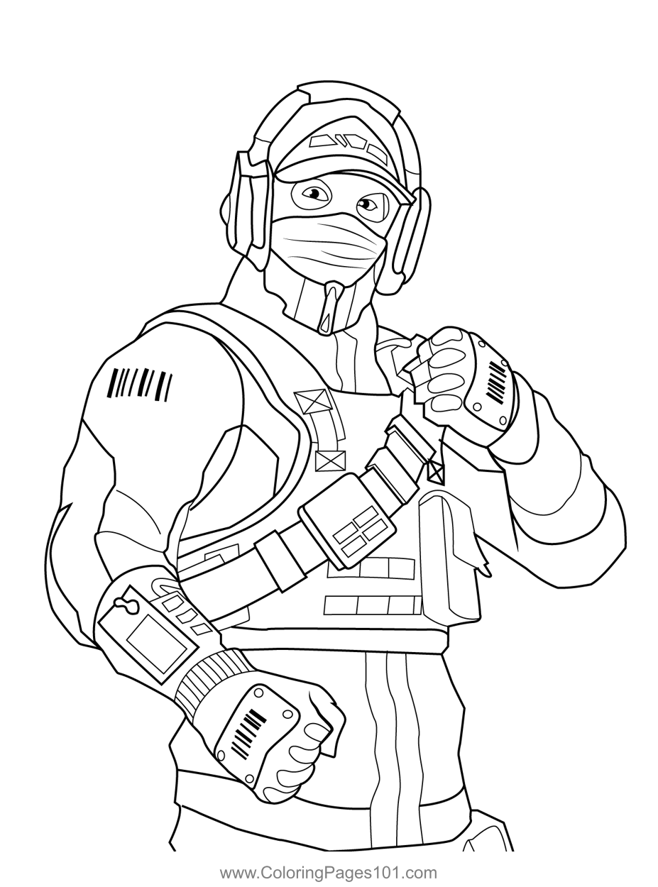 Reflex Fortnite Coloring Page for Kids   Free Fortnite Printable ...