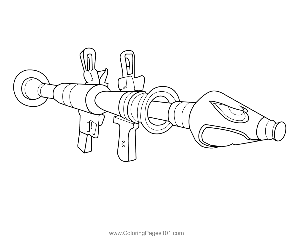 fortnite-weapons-coloring-pages