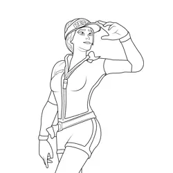 Sun Strider Fortnite Free Coloring Page for Kids