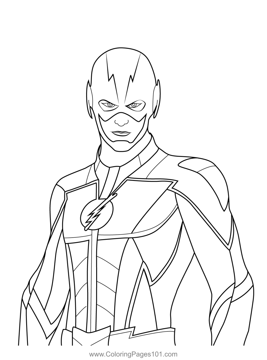 The Flash Skin Fortnite Coloring Page for Kids   Free Fortnite ...