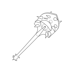Vision Axe Fortnite Free Coloring Page for Kids