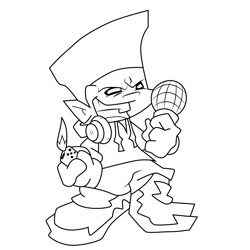 Darnell Friday Night Funkin Free Coloring Page for Kids