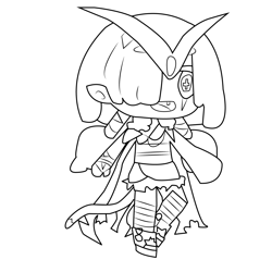 M U U Gacha Life Free Coloring Page for Kids