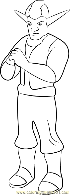 Edje Coloring Page for Kids - Free Jak and Daxter Printable Coloring
