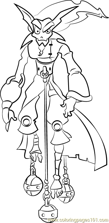 Gol Acheron Coloring Page for Kids - Free Jak and Daxter Printable