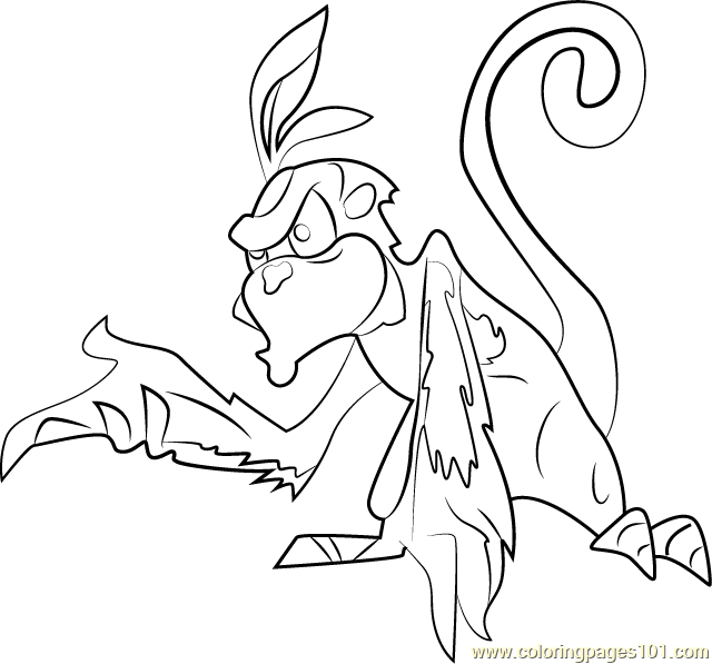 Pecker Coloring Page for Kids - Free Jak and Daxter Printable Coloring