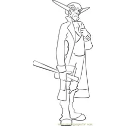 Count Veger Free Coloring Page for Kids