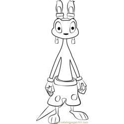 Daxter  Free Coloring Page for Kids