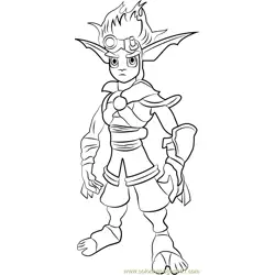 Jak  Free Coloring Page for Kids