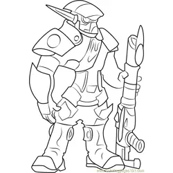 The Krimzon Guard Free Coloring Page for Kids