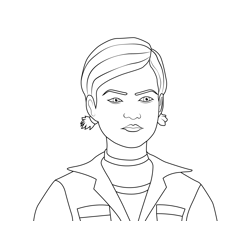 Beautiful Jessica Jurassic Park The Game Free Coloring Page for Kids