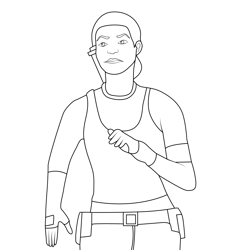 Nima Cruz Runing Jurassic Park The Game Free Coloring Page for Kids