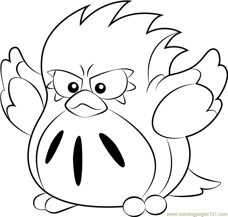 Coo Coloring Page for Kids - Free Kirby Printable Coloring Pages Online