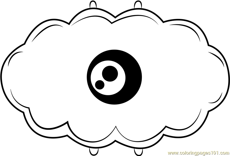 Kracko Coloring Page for Kids - Free Kirby Printable Coloring Pages