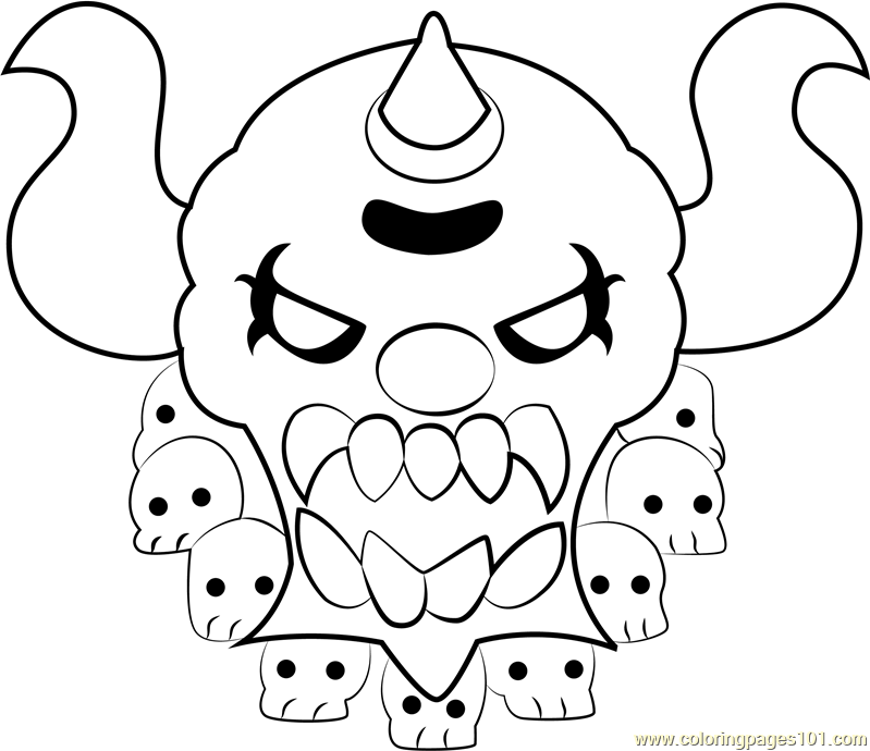 Necrodeus Coloring Page for Kids - Free Kirby Printable Coloring Pages ...