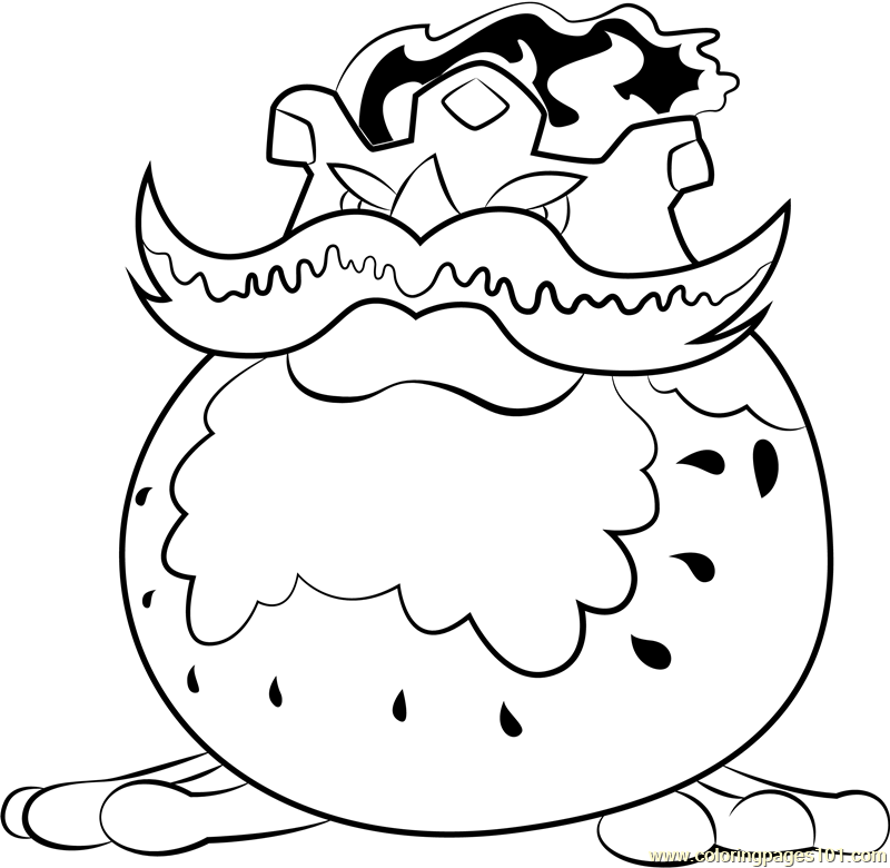 Pyribbit Coloring Page for Kids - Free Kirby Printable Coloring Pages