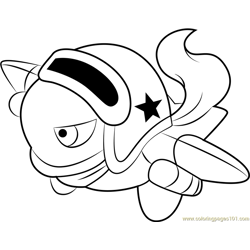 Bombar Free Coloring Page for Kids