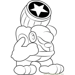 Bonkers Free Coloring Page for Kids