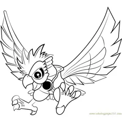 Dyna Blade Free Coloring Page for Kids