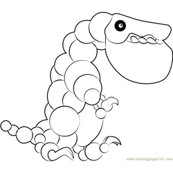 Freezy Rex Free Coloring Page for Kids