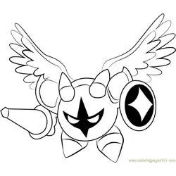 Galacta Knight Free Coloring Page for Kids