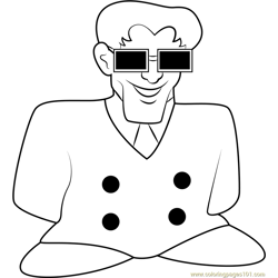 NME Salesman Free Coloring Page for Kids