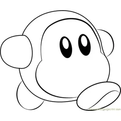 Waddle Dee Free Coloring Page for Kids