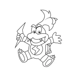Alex Ember Koopalings Free Coloring Page for Kids