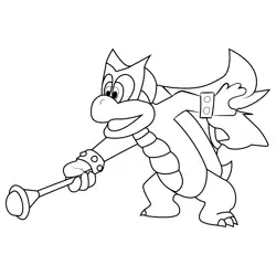 Angelo Koopalings Free Coloring Page for Kids