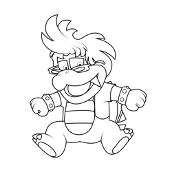 Jackson Koopalings Free Coloring Page for Kids
