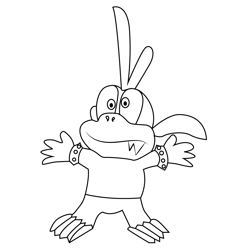 Maxwell Koopalings Free Coloring Page for Kids