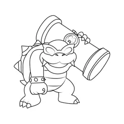 Prince Roy Koopalings Free Coloring Page for Kids