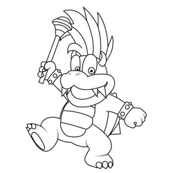 Theo Koopalings Free Coloring Page for Kids