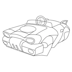 Badwagon Mario Kart Free Coloring Page for Kids