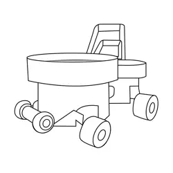 Boo Pipes Mario Kart Free Coloring Page for Kids