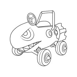 Bullet Blaster Mario Kart Free Coloring Page for Kids